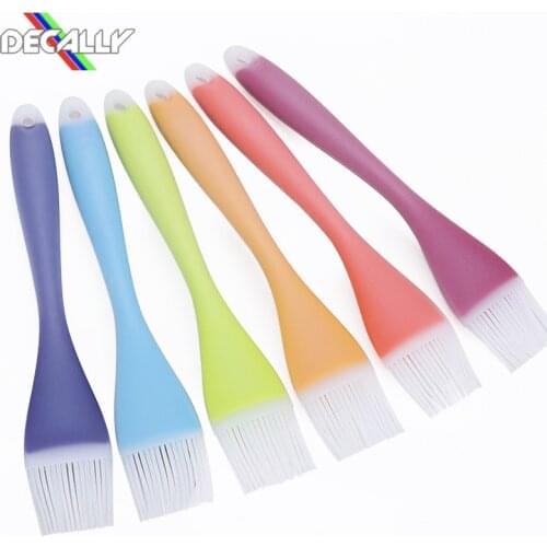 2pc Silicone Kithchen Butter BBQ Pastry Brush Baking Bakeware Bakeware Cake Flour Confectionery Bread Butter Cream Kitchen Tool