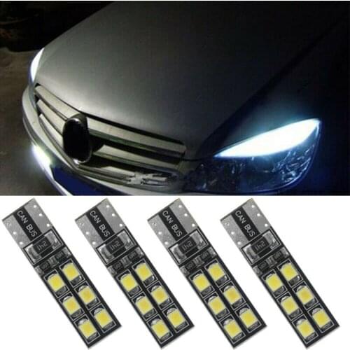 4x Auto 6000K White 12V Error Free Eyebrow Eyelid Light Bulb For LED Mercedes-Benz W204 C300 C350 Lights