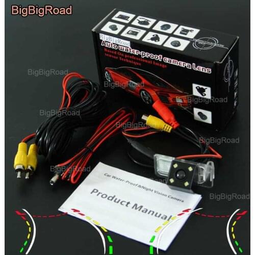 BigBigRoad Car Intelligent Dynamic Track Rear View Camera Night Vision Backup Reversing Camera For Haval H2 H6 H7 H6 coupe