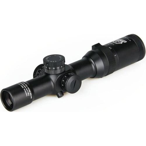 Canis Latrans Tactical Hunter Rifle Scope 1-4x24 IRF Rifle Scope 30mm Tube Red Green Blue Illuminated Reticle PP1-0197