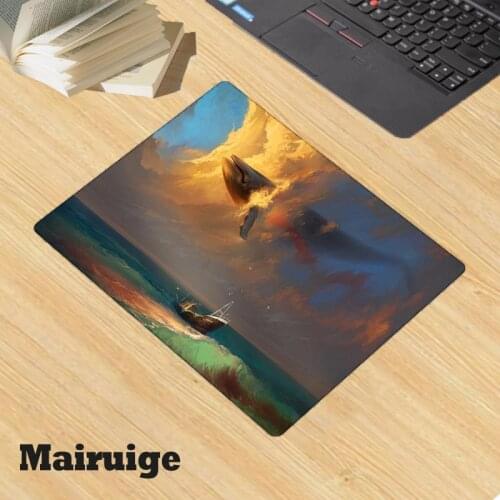 Mairuige Fantasy ships Pattern Gaming Desk Pad Rubber Non-slip Small Mouse Pad Unique Mousepad Top Selling Wholesale Laptop PC
