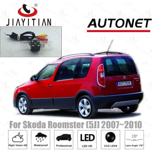 JIiaYiTian Rear View camera For Skoda Roomster 5j 2006-2015 2010 5D MPV CCD Night Vision Backup camera license plate Camera