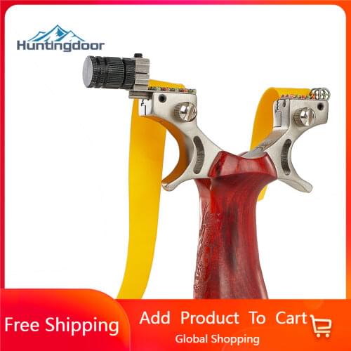 Catapult Powerful Slingshot Outdoor Slingshots for Hunting Stainless Steel Catapult Slingshot for Outdoor Hunting with laser aim