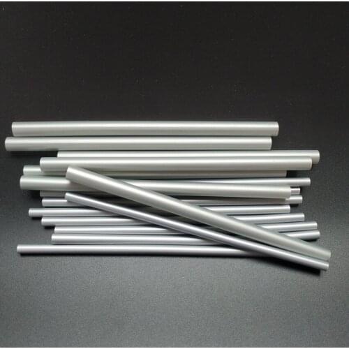 25Pcs Silvery Hot Melt Adhesive Stick Metallic luster Sterling Silver Paint glue stick , For Electric Glue Gun 7x200mm