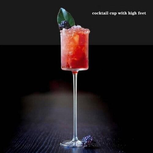 Japanese style crystal tall Kimura series cocktail glass, straight martini glass, personality champagne glass, dessert wine glas