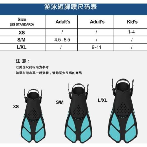 Creative new free diving swimming training short fins