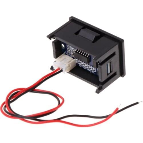 M4YC DC 2.4V-30V 2Wires Voltmeter Mini 0.36" Digital Voltage Gauge Meter for Auto Car