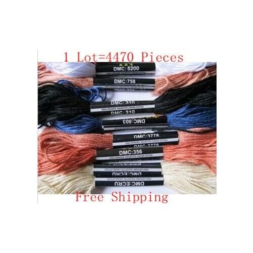 Discount Shop Cross Stitch Thread 1Lot=4470 Skeins Similar DMC Thread Free Shipping