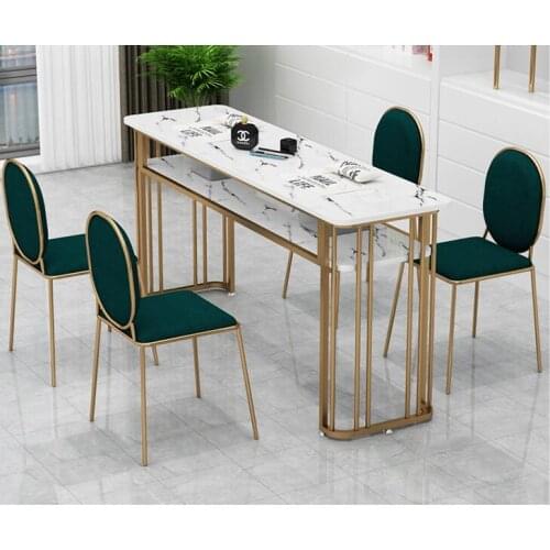 Manicure table and chair set combination single small double manicure platform iron art net red manicure