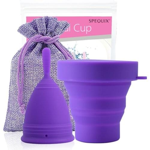 Medical Grade Silicone Menstrual Cup Feminine Hygiene Women Lady Cups Foldable Esterilizador Copa Menstrual Cup Dropshipping