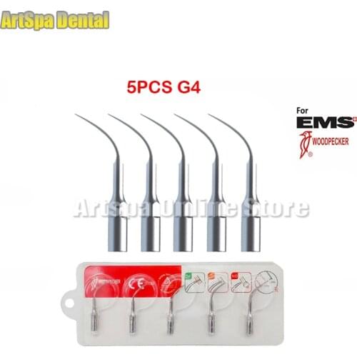 5PCS Dental Ultrasonic Scaler Tips G4 Fit EMS WOODPECKER