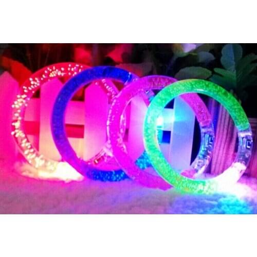Wholesale 1000pcs/lot flash light bracelets LED Flash Blinking decoration Party Bracelet In Stock
