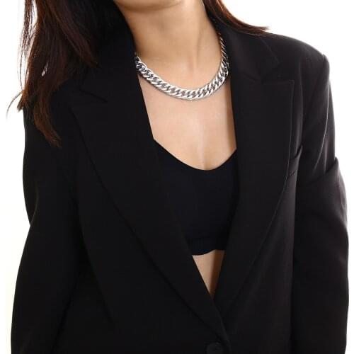 Stainless Steel Necklace For Women Chain On The Neck Choker Chain Necklaces Fashion Jewelry Accessories Jewellery