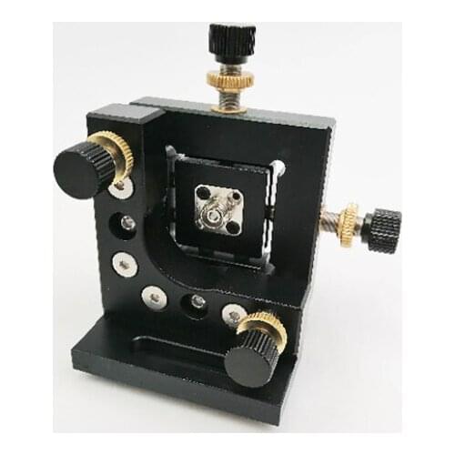 Precision Fiber Coupler Manual Fiber 4D Translation Stage Horizontal Adjustment ±2mm, Tilt Adjustment ±4 Degrees FC/SMA905