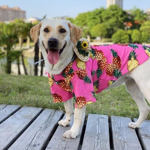 Dog Shirt Spring Summer Dog Clothes Small Medium Big Large Dog Clothing Corgi Husky Golden Retriever Costume Coat Dropshipping