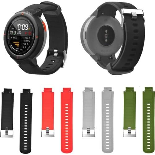 Silicone Strap for Xiaomi Huami Amazfit Verge Watch Strap Soft Silicone Watch Band Replacement Bands Bracelet Straps Sport Band
