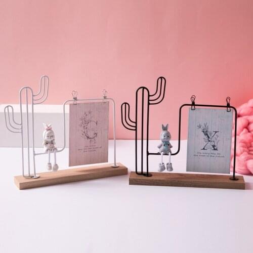 1PC Wrought Iron 6 Inch Photo Frame Stand For DIY Home Living Room Bedroom Dressing Table Decoration