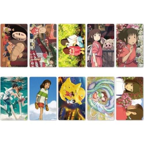 10 Pcs/set Kawaii Anime Spirited Away Decorative Stickers Souvenir Card Stickers DIY Classic Toys Gifts
