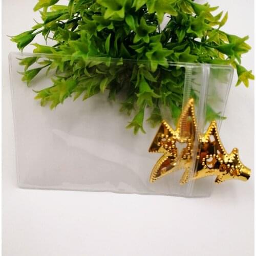 13x13cm Hook Clear Pvc Plastic Bag Reclosable Transparent Plastic Bag Gift Bags For Jewelry Self Seal Lock Zipper Bags Plastic