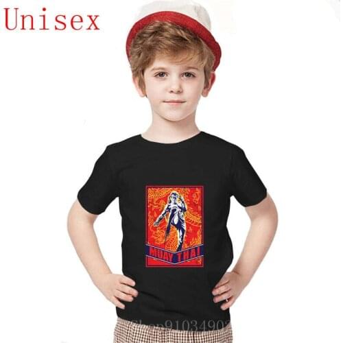 2020 Retro Muay Thai Pin Up Poster Graphic Art Painting Print Brand Summer Cool kids clothes boys Sleeve Tees kids clothes boys