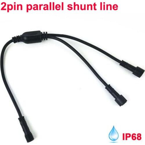 2PIN T-type IP67 Waterproof Extension Cable Connect Wire Power Cord for Single Color LED Light