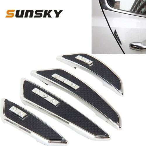 4 PCS Car Sticker Plastic Anti-collision Sticker for Auto Body Styling Decoration Cover Exterior Accessories