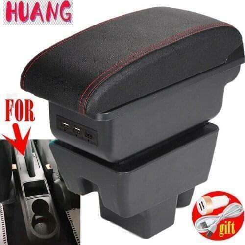 For Rapid armrest box central Store content Storage Rapid school armrests box with cup holder ashtray USB interface