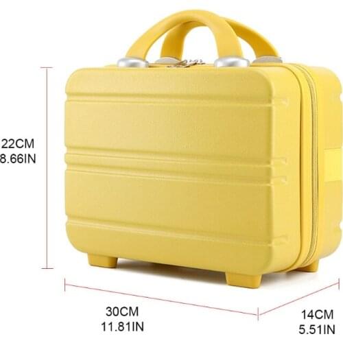 CPDD Mini Travel Hand Luggage Cosmetic Case Small Portable Carrying Pouch Cute Suitcase for Makeup Multifunctional Storage