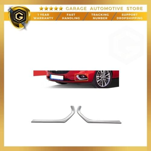 For Opel Corsa E Chrome Fog light Frame 2 Piece 2015-2019