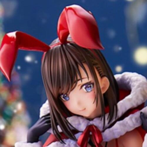28CM Anime Native Mataro Christmas Bunny Pink Cat Action Figure 1/6 Scale Toy Statue Collection Model Doll Gifts