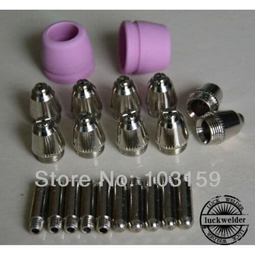 SG-55 AG-60 WSD-60 50/60A Plasma Cutter Torch Nozzle Tip Electrode Consumables 22pcs