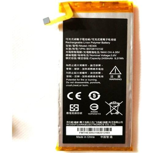 HE305 Mobile Phone Battery For Infocus V5 M808 M560 2450mAh High Quality Replacement Batteries with Repair Tools