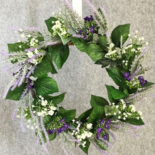46cm Simulation Lavender Garland Wedding Decor Hanging Decorations Wall Lintel Window Decorations Photo Prop artificial Flower
