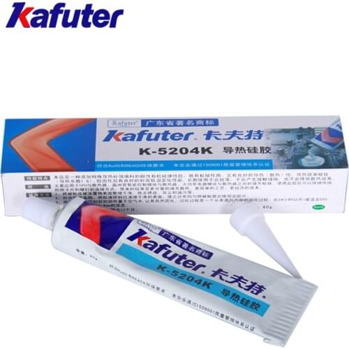 Kafuter 80g K-5204K LED Thermal Conductive Silicone CPU Thermal Conductive Silicone Adhesive Grease Paste Glue Rubber