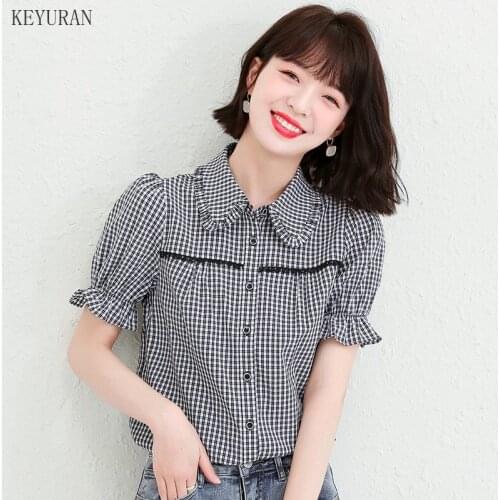 Женские короткие рубашки KEYURAN China At AliExpress