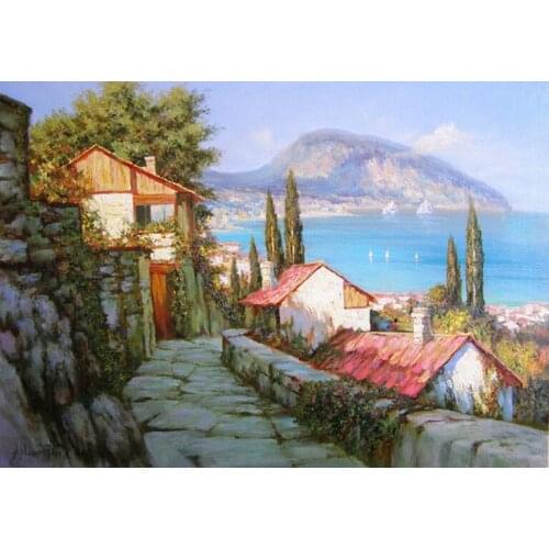 BEST present gift # HOME OFFICE TOP ART # Customize service Custom landscapes oil painting FROM YOUR PICTURE - hand painted