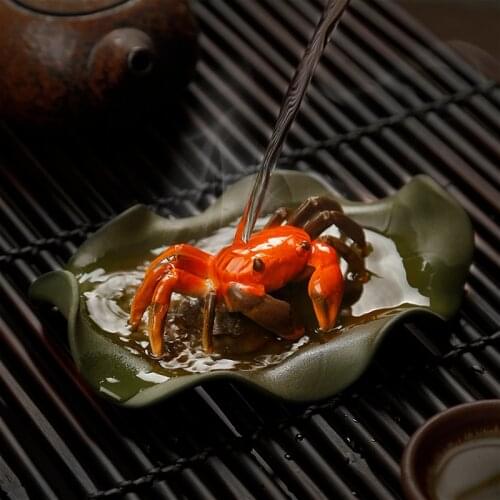 Color-changing Crab Tortoise Purple Sand Tea Pet Ornaments Can Be Raised Tea Table Purple Sand Pot Tea Table Decoration