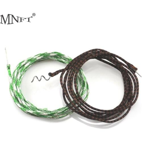 MNFT 25LB 4M(2M/Pack) Lead Core Braided Fishing Line Looped Leader Fishing Accessories
