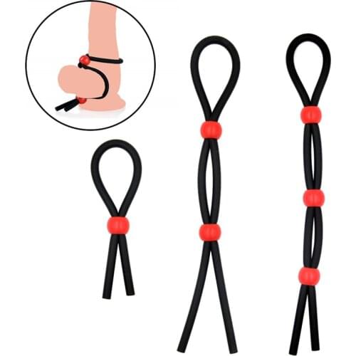 Dingye Cheap Adjustable Silicone Time Delay Erection Cock Rings for Men, Adult Sexy Penis Rings Sex Products Sex Toys