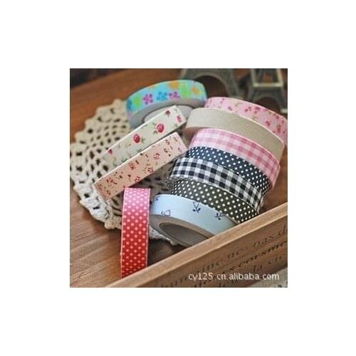 New Arrival 2021 Diary Decorative Tape Scrapbooking Stickers Paper Cloth Tapes DIY Office Stationery Cotton Tape For Albums
