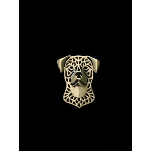 New Design Animal Classic Rottweiler Broches Gold Color Silver Color Brooches For Men Dress Brooch Fish Hungry Pokemom