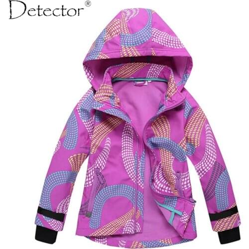 Detector girl softshell jacket Purple 92-128
