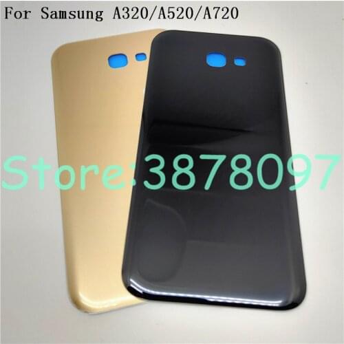 Original Battery Glass Cover Housing Replacement For Samsung Galaxy A3 A5 A7 2017 A320 A520 A720 Back Door With Logo