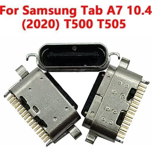 50-100pcs USB Type C Power Connector Jack For Samsung Galaxy Tab A7 10.4 (2020) T500 T505 USB-C Charging Dock Charge Socket Port