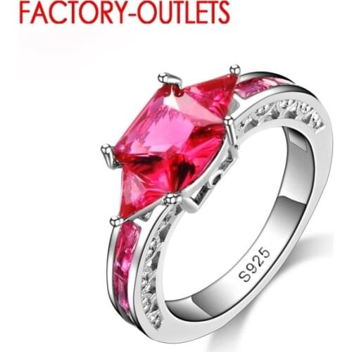 Luxury Cubic Zirconia Wedding Engagement Ring For Women Bijoux 925 Party Rings Bridal Jewelry