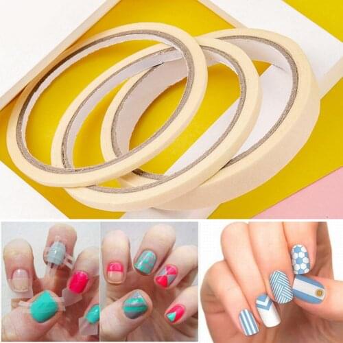 3 Rolls Nail Art Tape Stripe Self-Adhesive Decor Guide Tips Design Manicure Tool