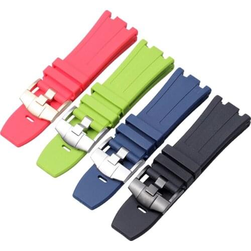 Silicone Strap Suitable for AP Audemars 15703 Royal Oak Offshore Piguetsports watch band accessories rubber strap 28MM
