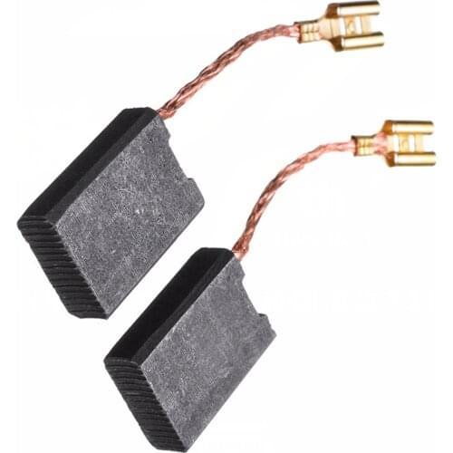 2pcs Metric 22mm x 16mm x 6mm Motor Carbon Brushes Replacement 7/8" x 5/8" x 15/64"