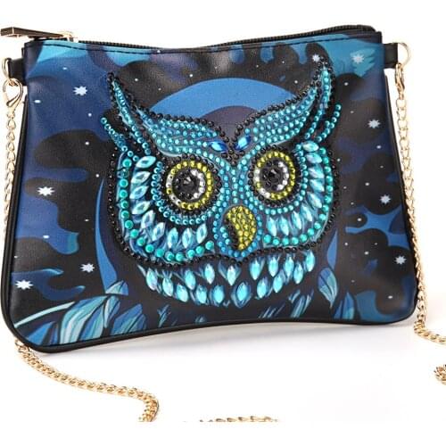 5D Diamond Painting Shoulder Bag For Women Handbag PursesWallet Rhinestones DIY Special Shaped Drill Cross Stitch Embroidery Kit