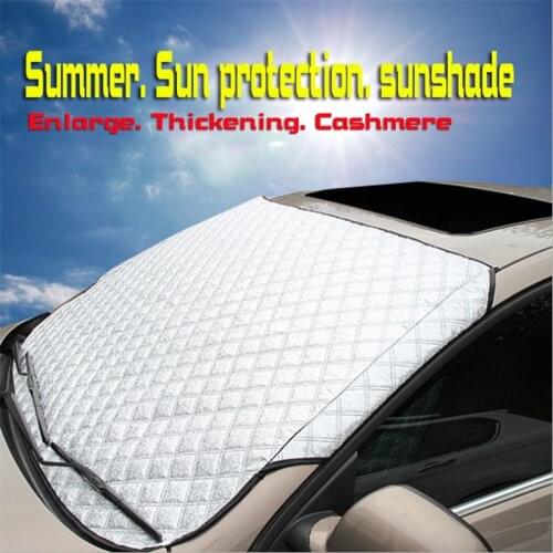 Four Seasons General Car Thickened Sunshade and Snow Shield Front Windshield Sunscreen and Frost Shield Aluminum Foil Heat Shiel